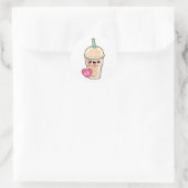 Sticker Rond Emoji Iced Latte (Sac)