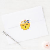 Sticker Rond Emoji visage couché (Enveloppe)