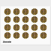 Sticker Rond emojis noir (Feuille)