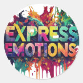 STICKER ROND ÉMOTION EXPRESS (Devant)