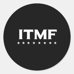 Sticker Rond Empêcher Le Fmi Anti-Trump Libéral Du Fmi De Faire