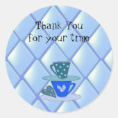 Sticker Rond Empiler les Teacups (Devant)