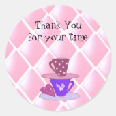 Sticker Rond Empiler les Teacups (Devant)