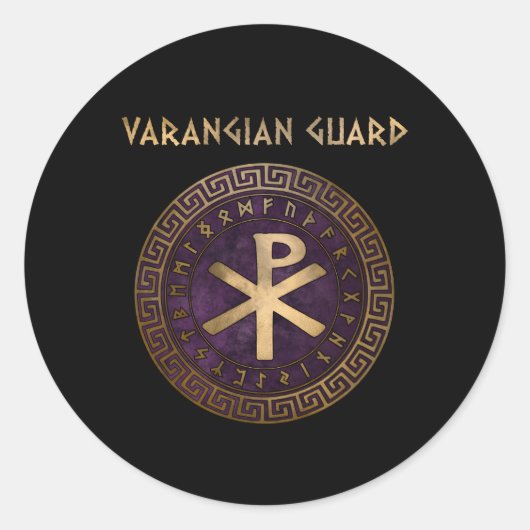 Sticker Rond Empire byzantin Varangien (Devant)