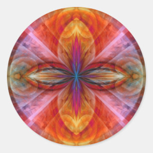 Sticker Rond Empire du Soleil Flower