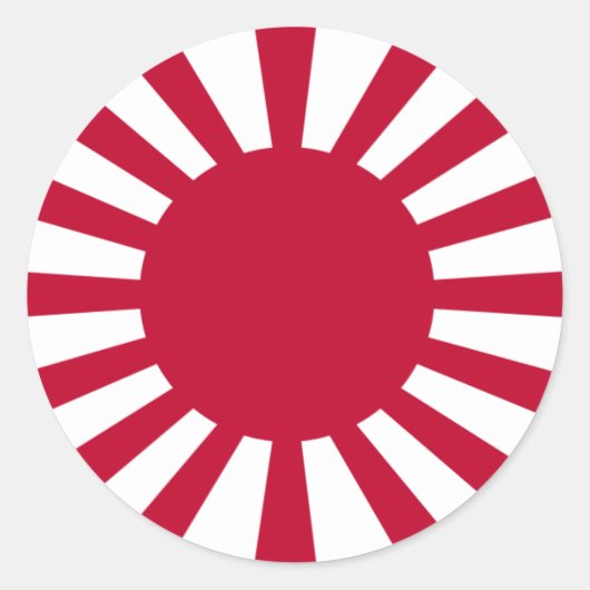 Sticker Rond Empire japonais levant soleil (Histoire simple) (Devant)