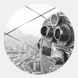 Sticker Rond Empire State Building New York