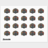 Sticker Rond Empires de jeux (Feuille)