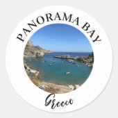 Sticker Rond Emplacement touristique de voyage photographique (Devant)