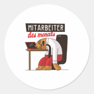 Sticker Rond Employé du mois