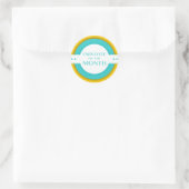 Sticker Rond employé du mois rétro (Sac)