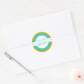 Sticker Rond employé du mois rétro (Enveloppe)