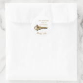 Sticker Rond Employé Reconnaissance Gold Silver Key Professionn (Sac)