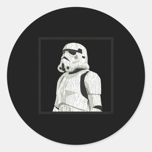 Sticker Rond Employee Of The Month Trooper  (Devant)
