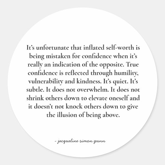 Sticker Rond Empowering quote (Devant)