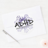 Sticker Rond Empreinte ADHD (Enveloppe)