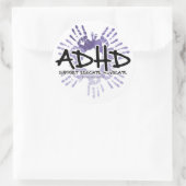 Sticker Rond Empreinte ADHD (Sac)