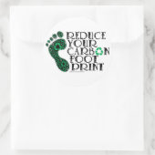Sticker Rond Empreinte carbone (Sac)