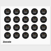 Sticker Rond Empreinte D'Autisme Chaque Impression Dit Un Autre (Feuille)