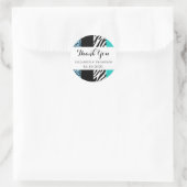 Sticker Rond Empreinte de léopard, Zebra Print, Poster de anima (Sac)