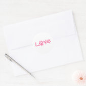 Sticker Rond Empreinte de patte (Enveloppe)