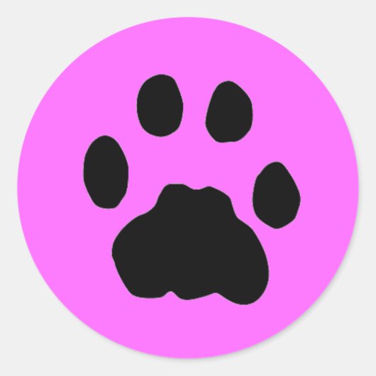 STICKER ROND EMPREINTE DE PATTE COUGAR (Devant)