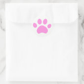 Sticker Rond Empreinte de patte de chat (Sac)