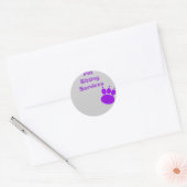 Sticker Rond Empreinte de patte des services de pose pour anima (Enveloppe)