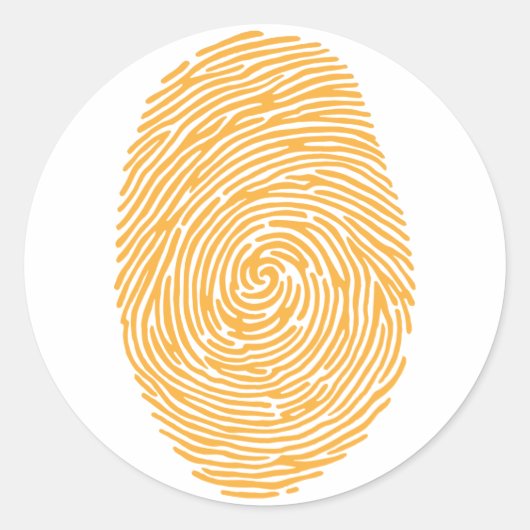 Sticker Rond empreinte digitale3 (Devant)