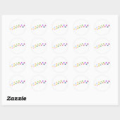 Sticker Rond Empreintes (Feuille)