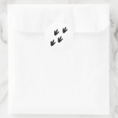 Sticker Rond empreintes de dinosaure (Sac)
