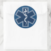 Sticker Rond EMS EMT paramétré (Sac)