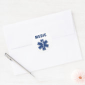 Sticker Rond EMS ParaMedic Star of Life (Enveloppe)