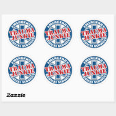 Sticker Rond EMS Trauma Junkie (Feuille)