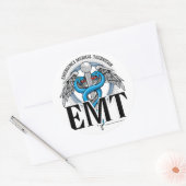 Sticker Rond EMT Caduceus Blue (Enveloppe)