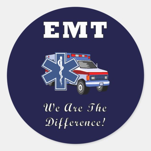 Sticker Rond EMT Nous Sommes La Différence (Devant)