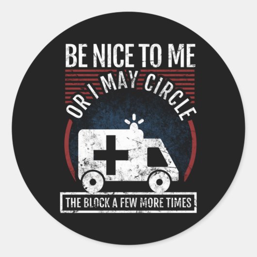 Sticker Rond Emt Pour Un Paramètre (Devant)