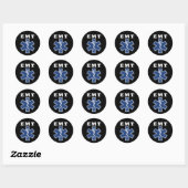 Sticker Rond EMT Star of Life (Feuille)