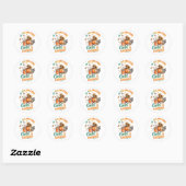 Sticker Rond En Attente... (Feuille)