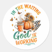 Sticker Rond En Attente... (Devant)