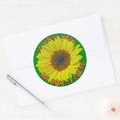 Sticker Rond En Christ seul (Enveloppe)
