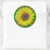 Sticker Rond En Christ seul (Sac)