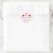 Sticker Rond En classe Saint-Valentin (Sac)