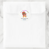 Sticker Rond En classe Saint-Valentin (Sac)