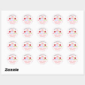 Sticker Rond En classe Saint-Valentin (Feuille)