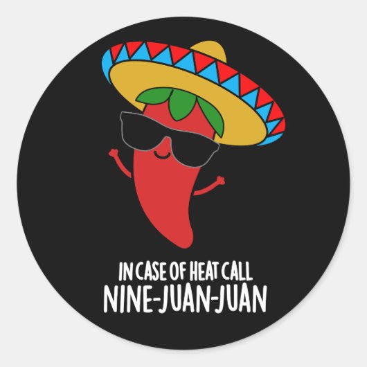 Sticker Rond En Coque De Chaleur Appelez Neuf Juan Juan Pun Dar (Devant)