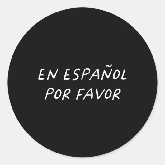 Sticker Rond En Español Por Favoriser L'Enseignant Espagnol S'A (Devant)