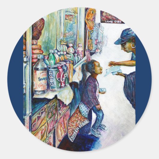 Sticker Rond En fin de compte produit de l'espoir (Devant)