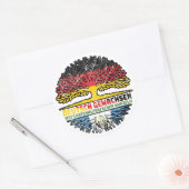 Sticker Rond en guatémaltèque allemand Baum (Enveloppe)