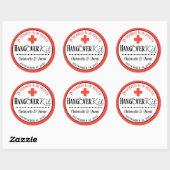 Sticker Rond En maladie et Mariage de santé kit de main-d'oeuvr (Feuille)